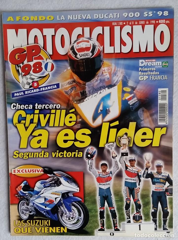 Autos und Motorr&auml;der: REVISTA MOTOCICLISMO N&ordm; 1580. A&Ntilde;O 1998. 2 AL 8 JUNIO.