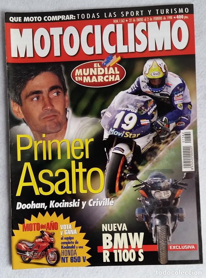 Cars and Motorcycles: REVISTA MOTOCICLISMO N&ordm; 1562. A&Ntilde;O 1998. 27 ENERO AL 2 FEBRERO.
