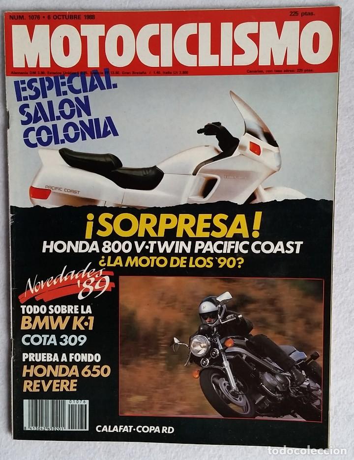 Cars and Motorcycles: REVISTA MOTOCICLISMO N&ordm; 1076. A&Ntilde;O 1988. 6 OCTUBRE. CCAVENDE