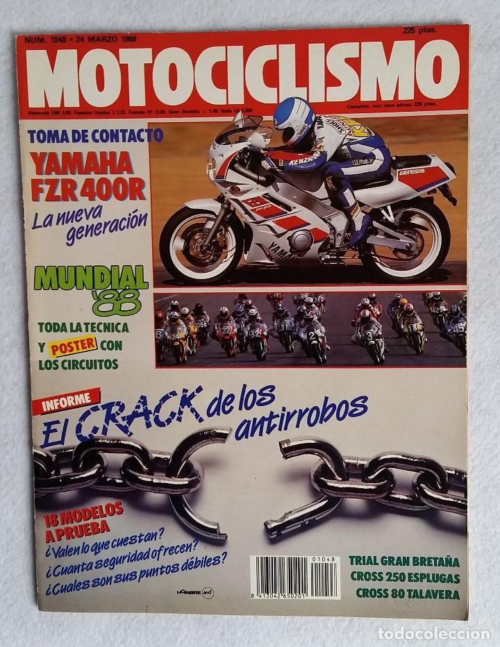 Cars and Motorcycles: REVISTA MOTOCICLISMO N&ordm; 1048. A&Ntilde;O 1988. 24 MARZO. CCAVENDE