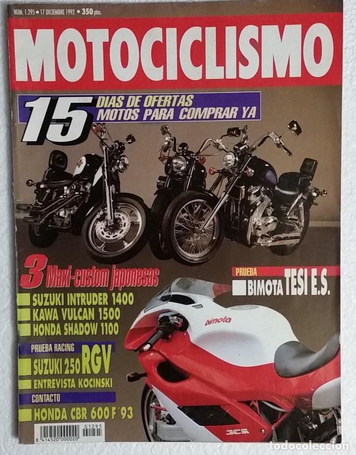 Cars and Motorcycles: REVISTA MOTOCICLISMO N&ordm; 1295. A&Ntilde;O 1992. 17 DICIEMBRE. CCAVENDE