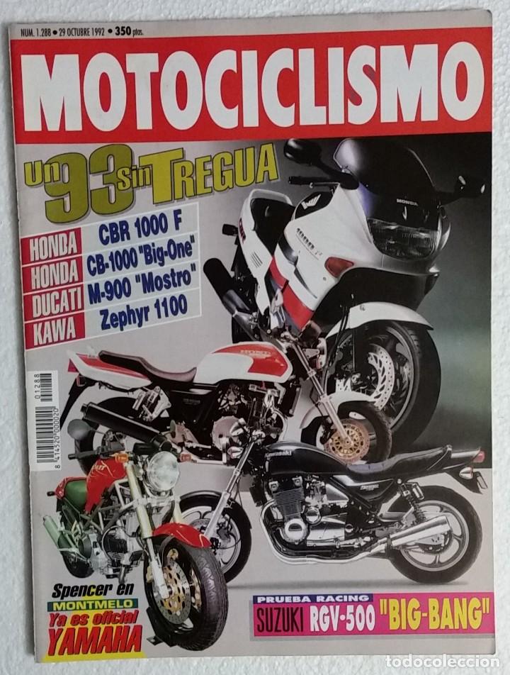Cars and Motorcycles: REVISTA MOTOCICLISMO N&ordm; 1288. A&Ntilde;O 1992. 29 OCTUBRE. CCAVENDE