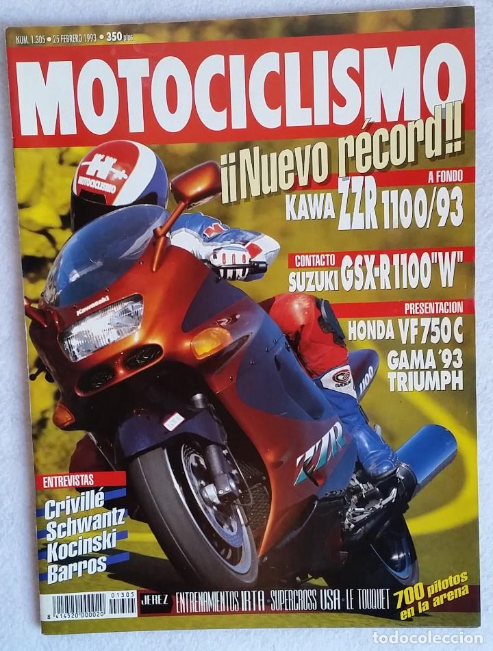 Cars and Motorcycles: REVISTA MOTOCICLISMO N&ordm; 1305. A&Ntilde;O 1993. 25 FEBRERO. CCAVENDE