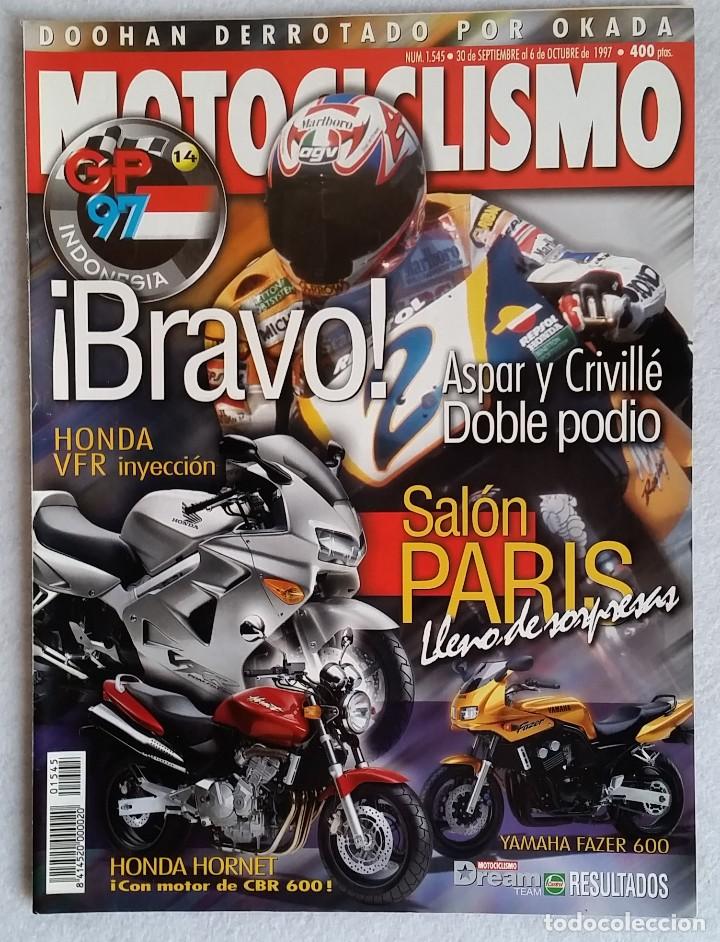 Cars and Motorcycles: REVISTA MOTOCICLISMO N&ordm; 1545. A&Ntilde;O 1997. 30 SEPTIEMBRE AL 6 OCTUBRE. CCAVENDE