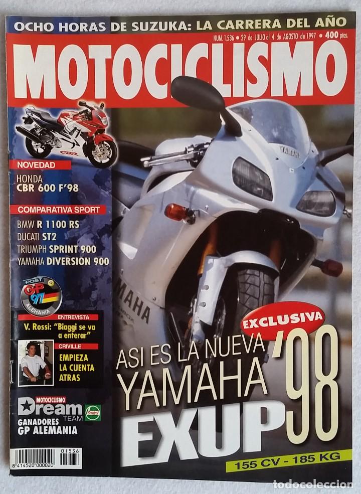 Cars and Motorcycles: REVISTA MOTOCICLISMO N&ordm; 1536. A&Ntilde;O 1997. 29 JULIO AL 4 AGOSTO. CCAVENDE