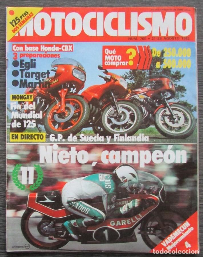 Autos und Motorr&auml;der: MOTOCICLISMO N&ordm; 765 1982 NIETO CAMPEON, HONDA CBX EGLI - TARGET - MARTIN / GP SUECIA / MOTO CROSS