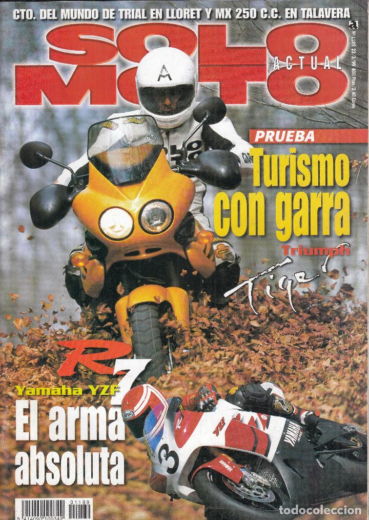 Autos und Motorr&auml;der: REVISTA SOLO MOTO ACTUAL N&ordm; 1189 A&Ntilde;O 1999. PRUEBA: YAMAHA YZF R7. TRIUMPH TIGER. BENELLI 50 K2.