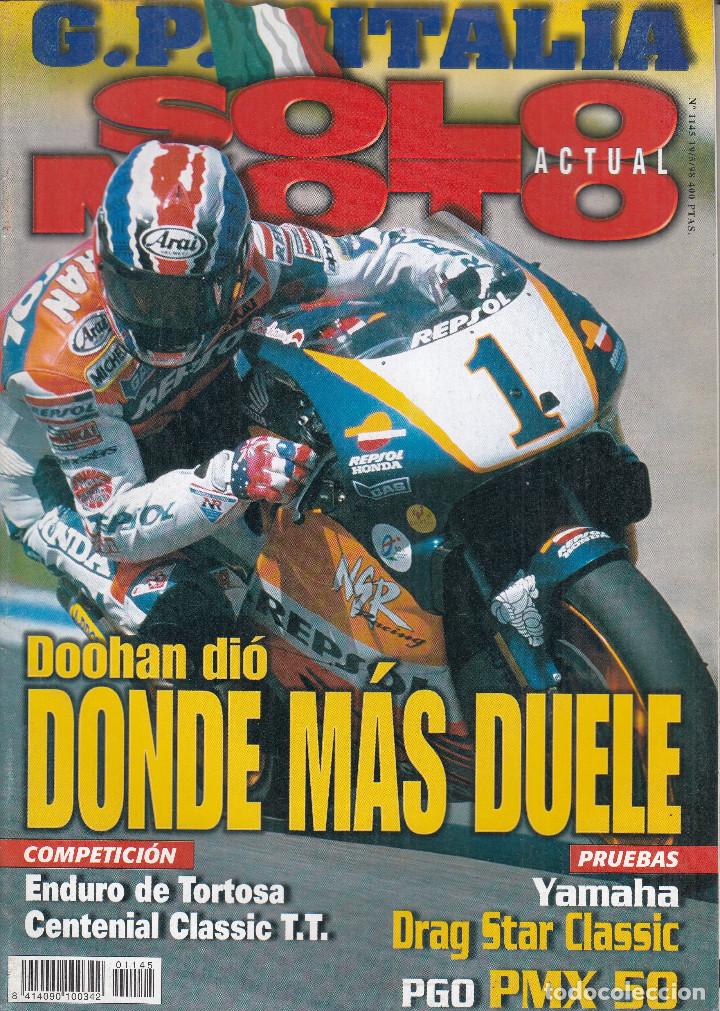 Autos und Motorr&auml;der: REVISTA SOLO MOTO ACTUAL N&ordm; 1145 A&Ntilde;O 1998. PRUEBA: YAMAHA DRAG STAR CLASSIC. PIAGIO PMX 50.