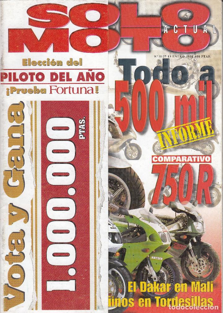 Autos und Motorr&auml;der: REVISTA SOLO MOTO ACTUAL N&ordm; 1127 A&Ntilde;O 1998. PRUEBA: SCOOTER KYMCO DINK 150. COMP: YAMAHA 750 R,