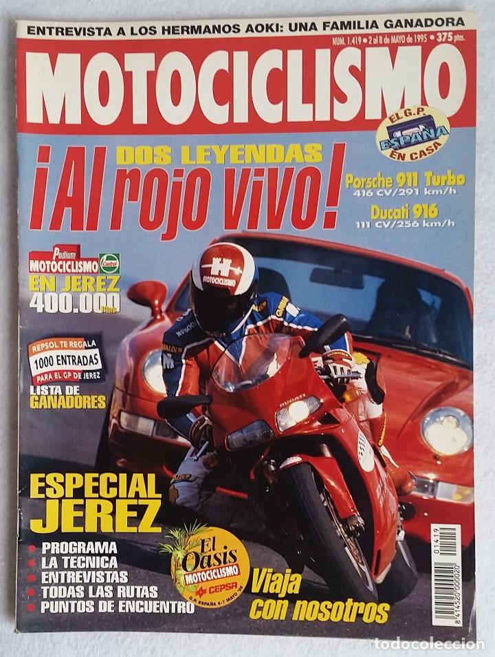 Carros e motociclos: REVISTA MOTOCICLISMO N&ordm; 1419. A&Ntilde;O 1995. 2 AL 8 MAYO . CCAVENDE