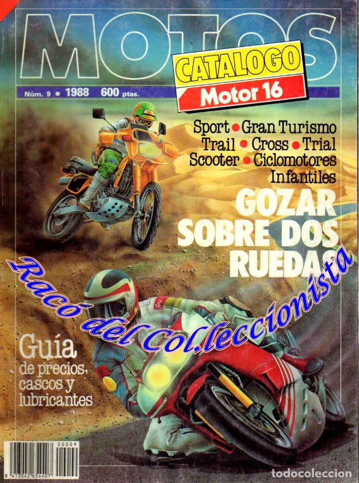 Coches y Motocicletas: MOTOS CATALOGO MOTOR 16 N&ordm; 9 1988