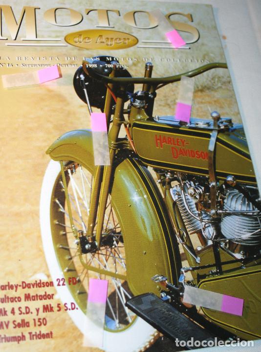 Autos und Motorr&auml;der: MOTOS DE AYER N&ordm; 16 SEPTIEMBRE OCTUBRE 1998 SEGUN FOTOS BIEN CONSERVADA