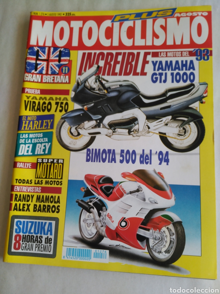 Cars and Motorcycles: Motociclismo n&ordm; 1276 - Yamaha Virago 750. GTJ 1000. Bimota 500 94. El mito Harley