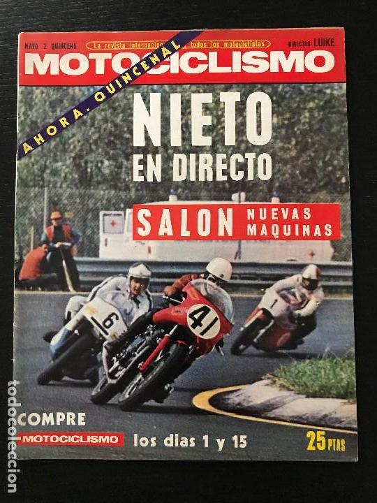 Coches y Motocicletas: MOTOCICLISMO 2&ordf; QUINCENA - MAYO 1972 - PEUGEOT 104 / GP ALEMANIA / GP FRANCIA / SALON BARCELONA