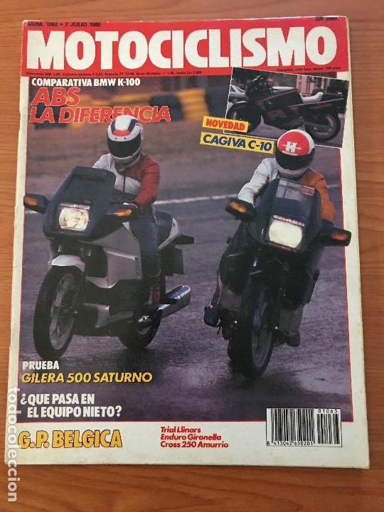 Autos und Motorr&auml;der: MOTOCICLISMO N&ordm; 1063 - JULIO 1988 - BMW K  100 / CAGIVA C 10 / GILERA 500 SATURNO / GP BELGICA