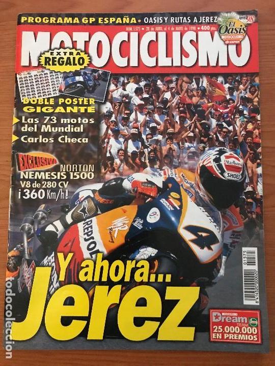 Autos und Motorr&auml;der: MOTOCICLISMO N&ordm; 1575 - ABRIL 1998 - NORTON NEMESIS V8 / HONDA F6 C / YAMAHA MAJESTY YP 125