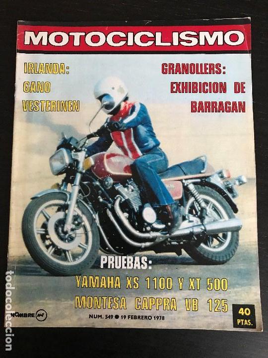 Coches y Motocicletas: MOTOCICLISMO N&ordm; 549 - FEB 1978 - YAMAHA XS 1100 / YAMAHA XT 500 / MONTESA CAPPRA VB 125 / TRIAL