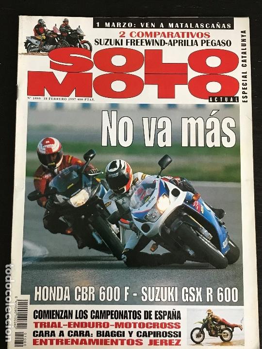 Coches y Motocicletas: SOLO MOTO ACTUAL - N&ordm; 1080 - FEB 1997 - SUZUKI GSX R 600 VS / HONDA CBR 600 F / SUZUKI XF 650