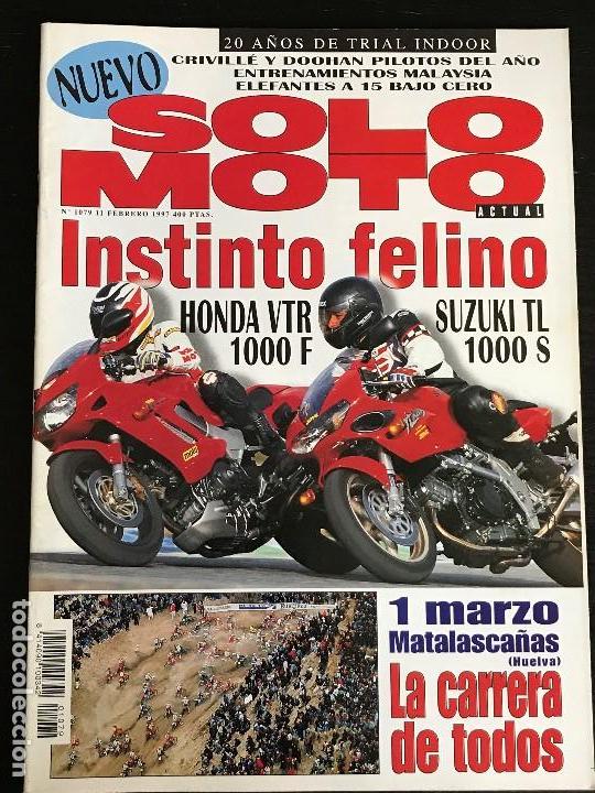 Coches y Motocicletas: SOLO MOTO ACTUAL - N&ordm; 1079 - FEB 1997 - HONDA VTR 1000 F / SUZUKI TL 1000 S / APRILIA GULLIVER 50 LC