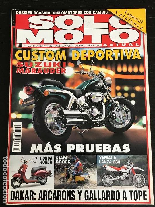 Coches y Motocicletas: SOLO MOTO ACTUAL - N&ordm; 1075 - ENERO 1997 - SUZUKI MARAUDER / HONDA JOKER / YAMAHA LANZA 230