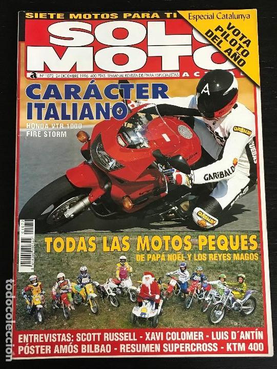Autos und Motorr&auml;der: SOLO MOTO ACTUAL - N&ordm; 1072 - DIC 1996 - HONDA VTR 1000 / XAVI COLOMER / KTM EXC 400