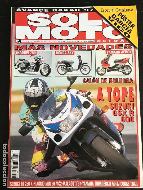 Coches y Motocicletas: SOLO MOTO ACTUAL - N&ordm; 1070 - DIC 1996 - MONTESA COTA 315 R / SUZUKI GSX R 600 / YAMAHA TZR 50