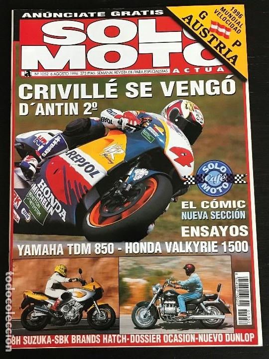 Automobili e Motociclette: SOLO MOTO ACTUAL - N&ordm; 1052 - AGOSTO 1996 - YAMAHA TDM 850 / HONDA VALKYRIE 1500 / GP AUSTRIA