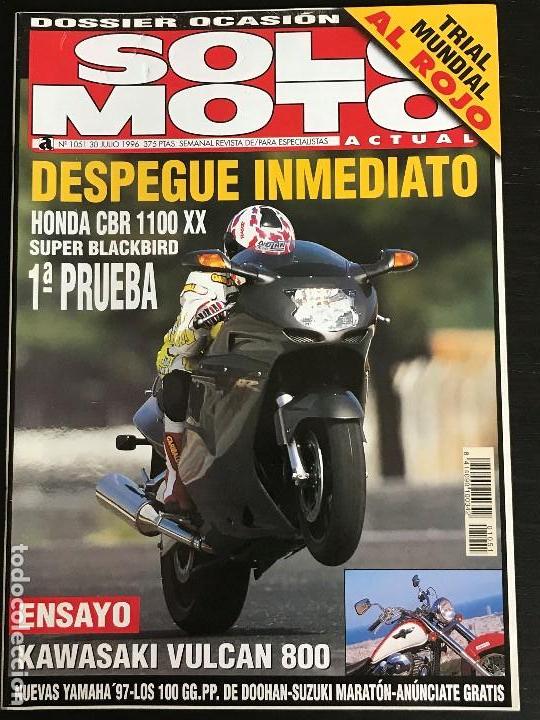 Coches y motocicletas: SOLO MOTO ACTUAL - N&ordm; 1051 - JULIO 1996 - HONDA CBR 1100 XX / KAWASAKI VULCAN 800 / TRIAL