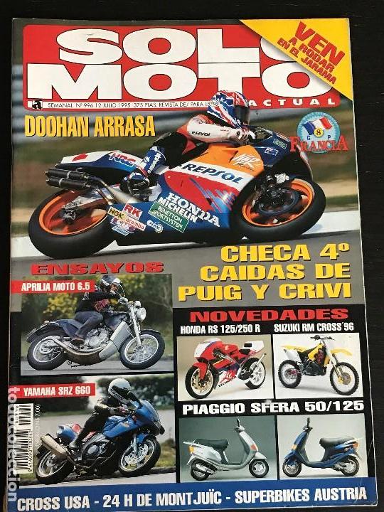 Automobili e Motociclette: SOLO MOTO ACTUAL - N&ordm; 996 - JULIO 1995 - APRILIA MOTO 6.5 / YAMAHA SRZ 660 / DOOHAN / SUPERBIKES