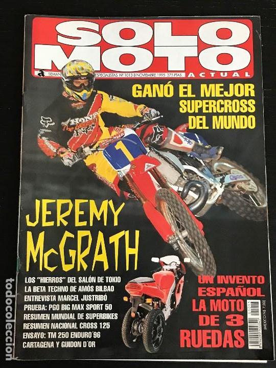 Automobili e Motociclette: SOLO MOTO ACTUAL - N&ordm; 1013 - NOV 1995 - SALON TOKIO / 3 RUEDAS / MCGRATH / SX BARCELONA