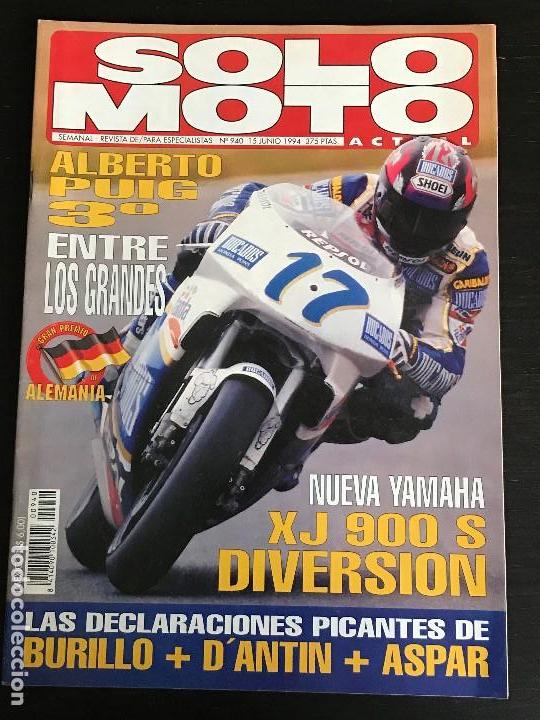 Automobili e Motociclette: SOLO MOTO ACTUAL - N&ordm; 940 - JUNIO 1994 - YAMAHA XJ 900 S / ALBERTO PUIG / GP ALEMANIA