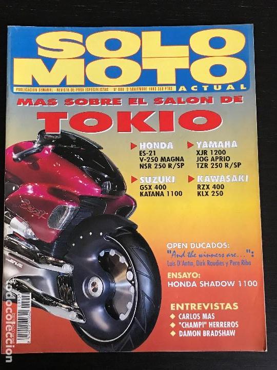 Cars and Motorcycles: SOLO MOTO ACTUAL - N&ordm; 909 - NOV 1993 - HONDA VT 1100 C SHADOW / PANICOT / APRILIA RS 250 / HERREROS