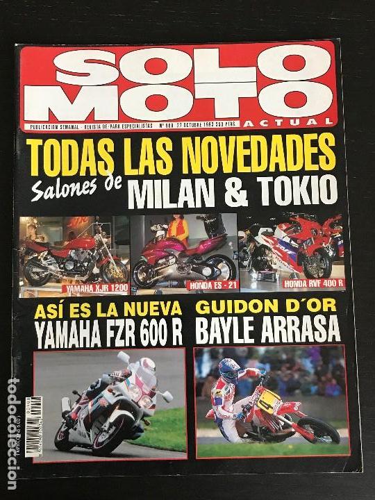 Cars and Motorcycles: SOLO MOTO ACTUAL - N&ordm; 908 - OCT 1993 - YAMAHA FZR 600 R / TRIAL COLOMER / GAS GAS CONTACT JT