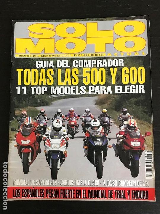 Autos und Motorr&auml;der: SOLO MOTO ACTUAL - N&ordm; 887 - JUNIO 1993 - TRIUMPH TRIDENT 900 / MOTOS CARRETERA 500 600 / MOTOCROSS