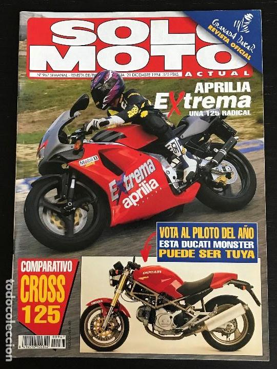 Cars and Motorcycles: SOLO MOTO ACTUAL - N&ordm; 967 - DIC 1994 - APRILIA RS 125 R / ITALJET FORMULA 50 / CROSS 125