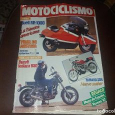 Coches y Motocicletas: MOTOCICLISMO NUMERO 1012 AÑO 1987 BUELL RR 1000 MOTORISTA BEBÉ LATA CERVEZA DAMM. Lote 130348202