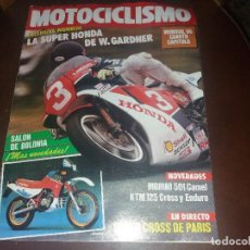 Coches y Motocicletas: MOTOCICLISMO NUMERO 983 AÑO 1986 SALÓN DE BOLONIA MORINI 301 CAMEL SUPERCROSS PARIS. Lote 130348682