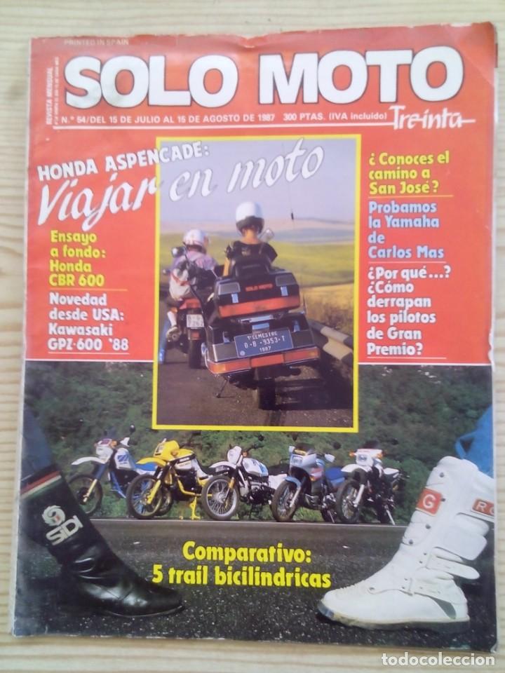 Voitures et Motocyclettes: Revista Solo Moto 15 Julio 15 Agosto 1987