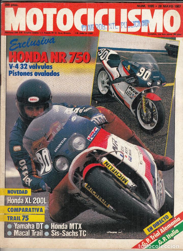 Cars and Motorcycles: REVISTA MOTOCICLISMO N&ordm; 1005 A&Ntilde;O 1987. COMPARATIVA: YAMAHA DT 75, HONDA MTX 75, MACAL TRAIL 75 Y