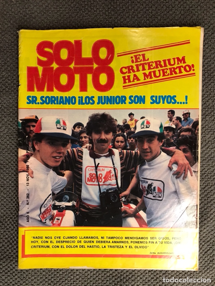 Autos und Motorr&auml;der: SOLO MOTO. Revista No.262 (Noviembre de 1980)