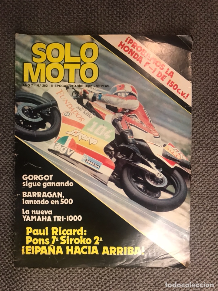 Autos und Motorr&auml;der: SOLO MOTO. Revista No.282 (Abril de 1981)