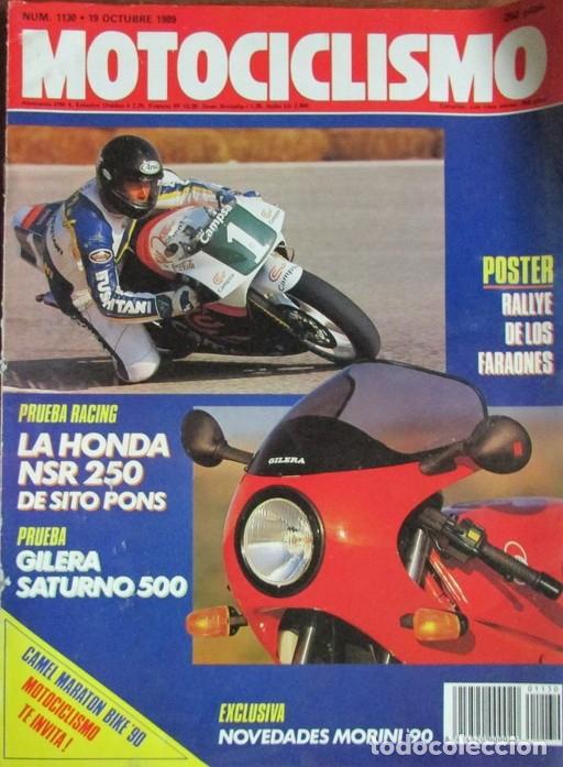 Voitures et Motocyclettes: MOTOCICLISMO N&deg; 1130 1989HONDA NSR 250, GILERA SATURNO 500, MORINI, POWA EL-TO CITYBIKE, JEFF STANTO