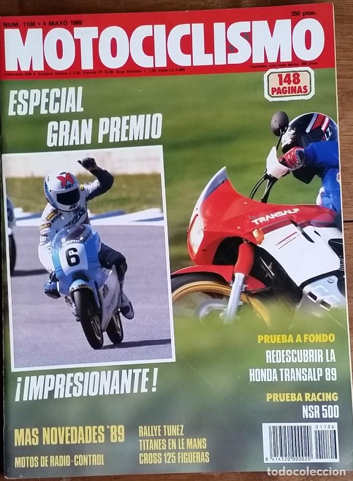 Automobili e Motociclette: REVISTA MOTOCICLISMO N&ordm; 1106. A&Ntilde;O 1989. 4 MAYO. CCAVENDE