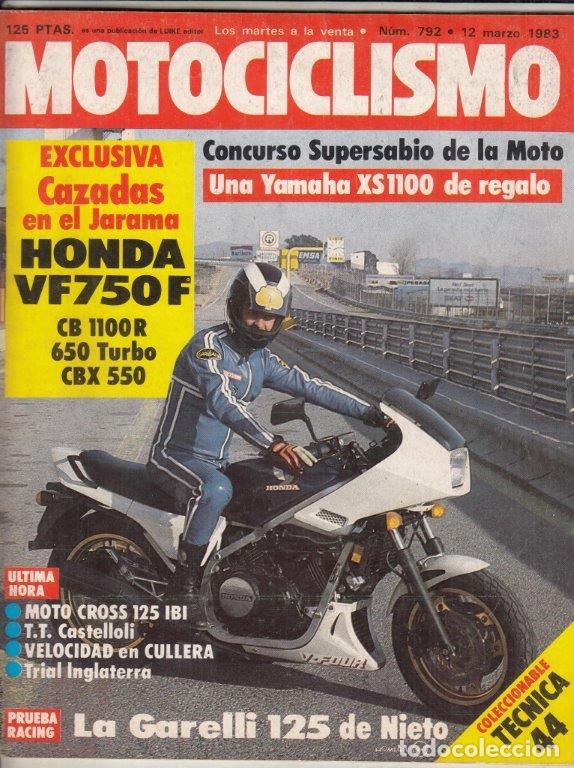 Cars and Motorcycles: REVISTA MOTOCICLISMO N&ordm; 792 A&Ntilde;O 1983. PRUEBA: SWM 80. RACING: GARELLI 125 ANGEL NIETO.