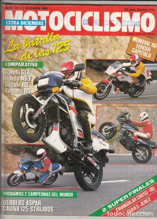 Cars and Motorcycles: REVISTA MOTOCICLISMO N&ordm; 982 A&Ntilde;O 1986. PRU: CAGIVA 125 STRIJBOS. DKW 350 TRICILINDRICA.