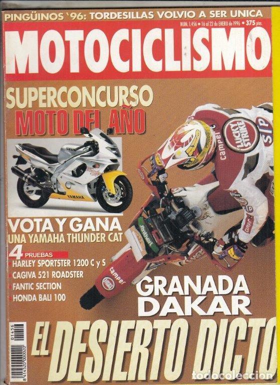Automobili e Motociclette: REVISTA MOTOCICLISMO N&ordm; 1456 A&Ntilde;O 1996. PRUEBA: CAGIVA ROADSTER 521. HONDA BALI EX 100.