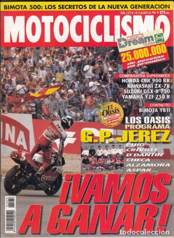 Cars and Motorcycles: REVISTA MOTOCICLISMO N&ordm; 1472 A&Ntilde;O 1996. CONT: BIMOTA YB 11. COMP: HONDA CBR 900 R FIREBLADE,