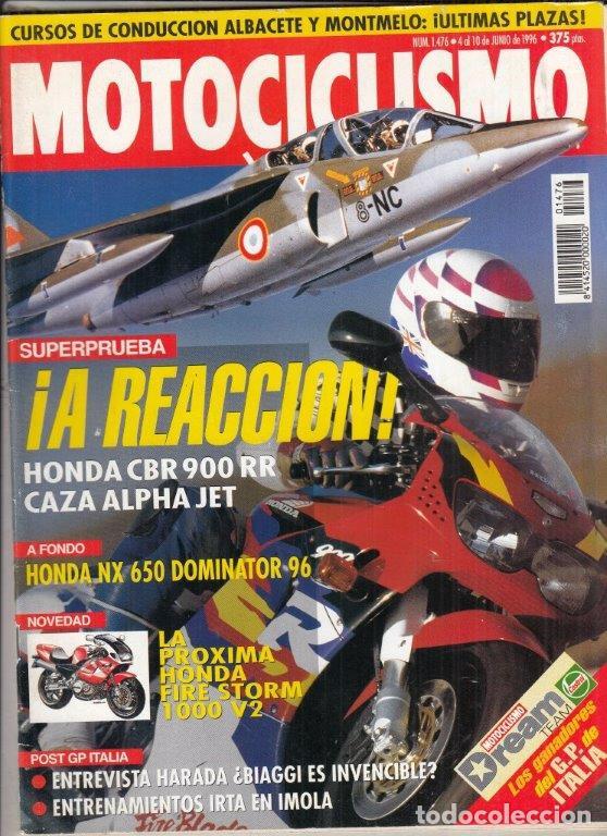 Automobili e Motociclette: REVISTA MOTOCICLISMO N&ordm; 1476 A&Ntilde;O 1996. PRUEBA: HONDA CBR 900 RR. HONDA NX 650 DOMINATOR.
