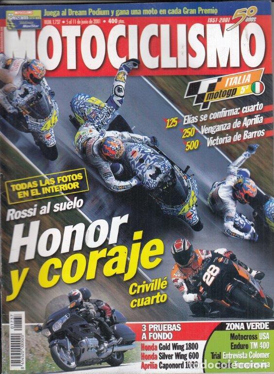 Automobili e Motociclette: REVISTA MOTOCICLISMO N&ordm; 1737 A&Ntilde;O 2001. PRU: HONDA GOLD WING 1800. HONDA SILVER WING 600. TM 400.