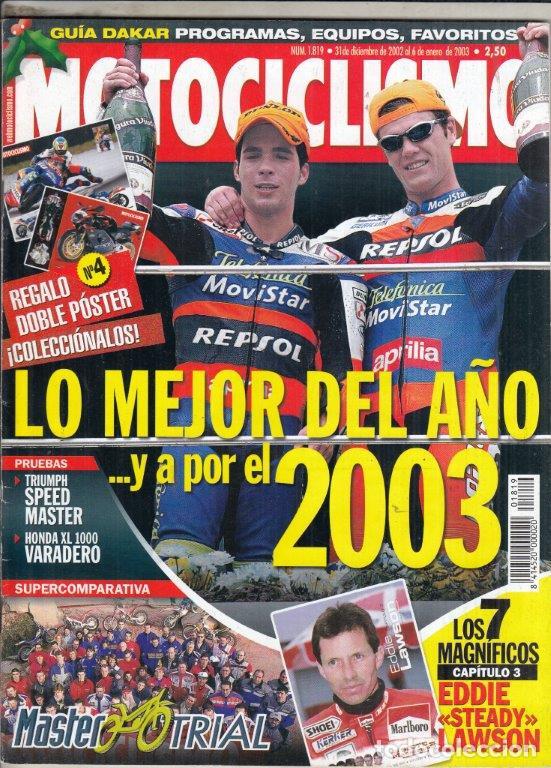 Automobili e Motociclette: REVISTA MOTOCICLISMO N&ordm; 1819 A&Ntilde;O 2003. PRUEBA: TRIUMPH SPEED MASTER. HONDA XL 1000 VARADERO.